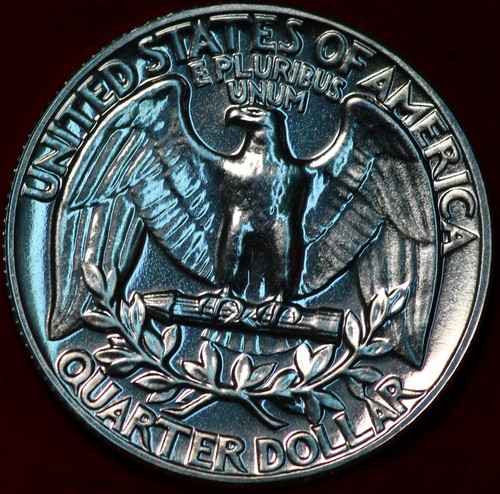 Uncirculated Proof 1957 Philadelphia Mint Silver Washington Quarter - Picture 2 of 2