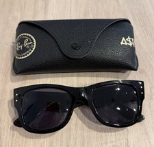  NEW RAY-BAN MEGA WAYFARER BLACKED OUT COLLECTION Black RB0840S 7794   