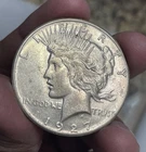 1927 Peace Silver Dollar Better Date Looks UNC BU