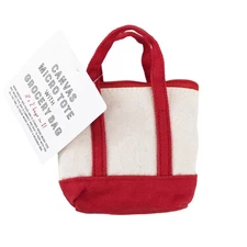 2025 Trader Joe's Canvas Micro Tote with Grocery Bag CHRISTMAS LIMITE New 