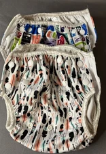 2 ALVABABY Adjustable One Size 0-3 yrs Reuseable Washable Swim Diapers