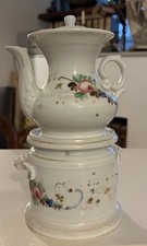 Veilleuse Tisaniera Porcellana Vecchia Parigi Secolo XIX