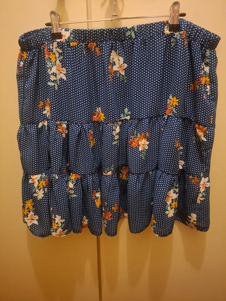 City Chic Floral Ditsy Spot A Line Tiered Skirt Size 18(M) Elastic Waist