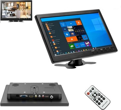10.1' 1080P TFT LCD CCTV Monitor PC Screen AV RCA VGA HDMI BNC Display Video US