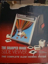 1985 Box Sharper Image Slide Viewer System Edit Crop 3x Magnify Vintage
