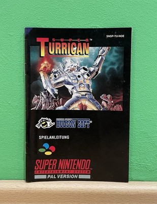 Super TURRICAN 1 I SNES Spiel Anleitung NINTENDO Game Guide FACTOR 5 no OVP Box