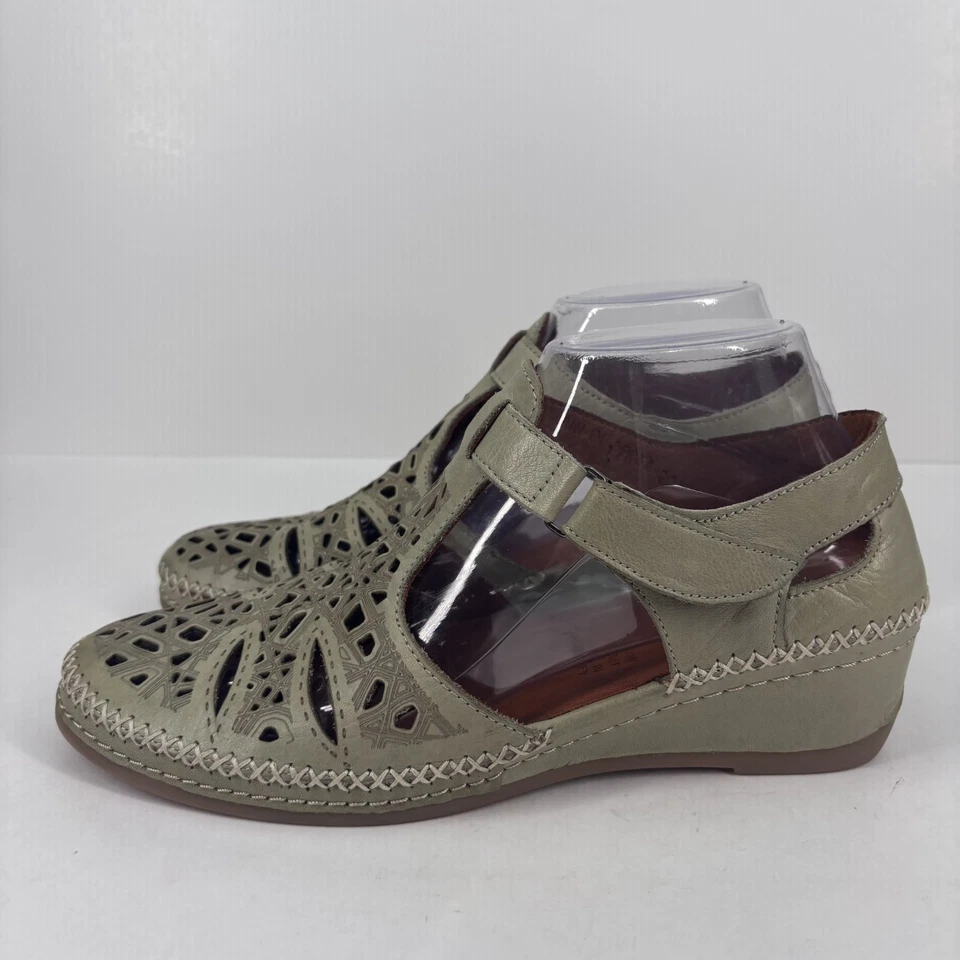 Spring Step Irin Cut Out T-Strap Mary Jane Shoes Women’s EU 40/US 9 Sage Green - Image 4 of 4