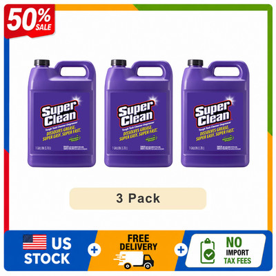Super Clean Tough Task Cleaner Degreaser, 1 Gallon, 3 Pack