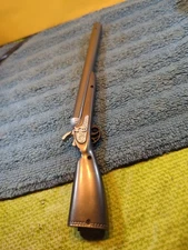 Silver Colored Gun Shaped Butain Lighter Untested