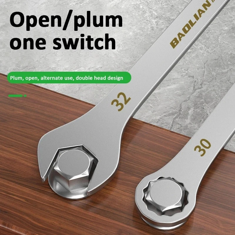 Ultra-Thin Open End Wrench 5-27MM Dual-Purpose Spanner for Bike Car Repair UK - Image 3 of 4
