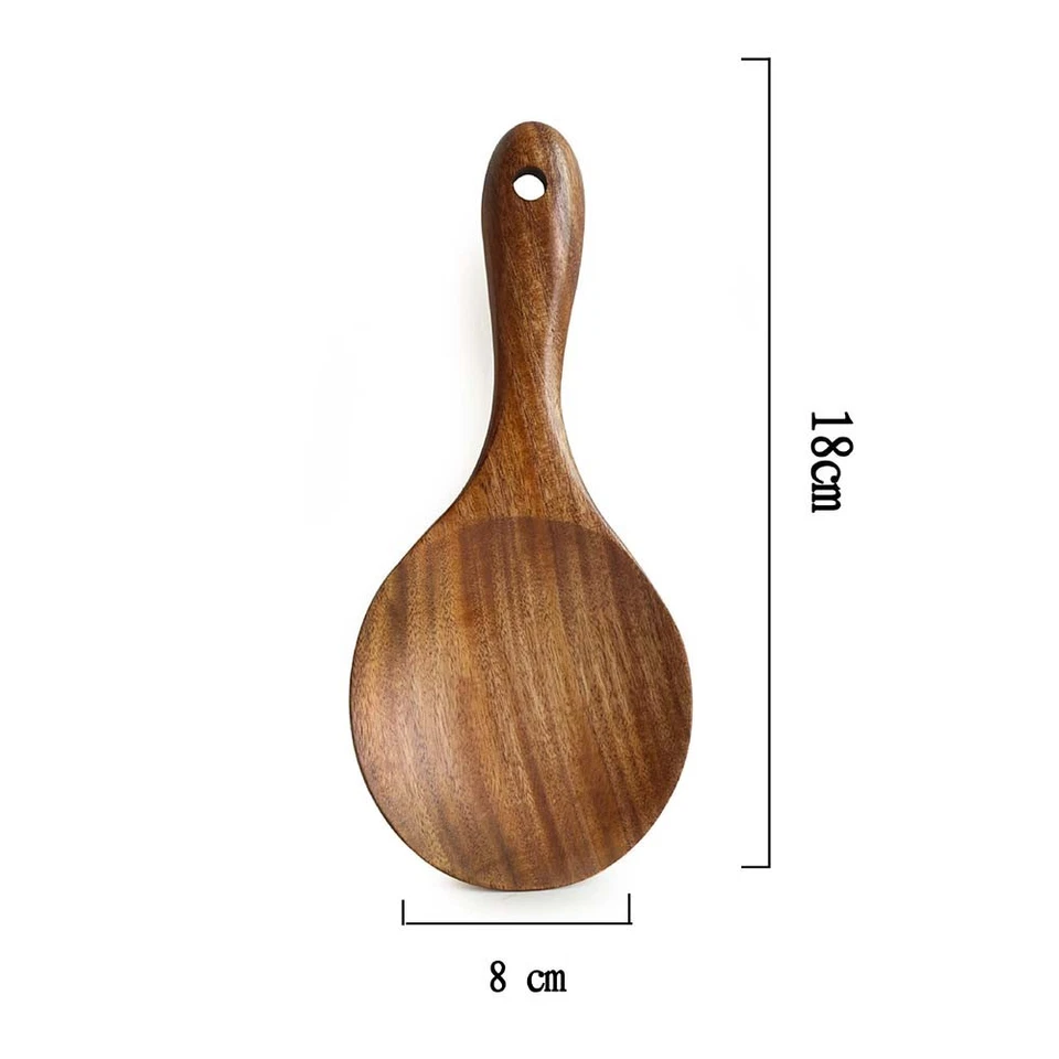 Wooden Tableware Non-stick Rice spoon Rice Scooper Cooking tools Rice Shovel - Image 2 of 4