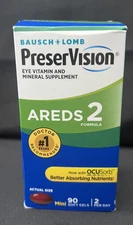 Bausch Lomb 90ct PreserVision Areds 2 Eye Vitamin & Mineral Supplement  12/2025