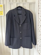 Giacca blazer vintage uomo Kenzo Homme misto lana righe taglia large 48 44" petto