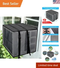 Durable Waterproof AC Unit Cover with Adjustable Straps - Fits 3,000-7,000 BTU