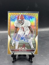 2022 Bowman Chrome U Eli Ricks Auto Autograph Gold Refractor #19/50