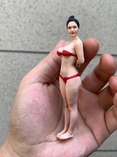 Miniature Figure Scene Props 1/18 Red Bikini Anime Beauty Diorama Resin Sculpt