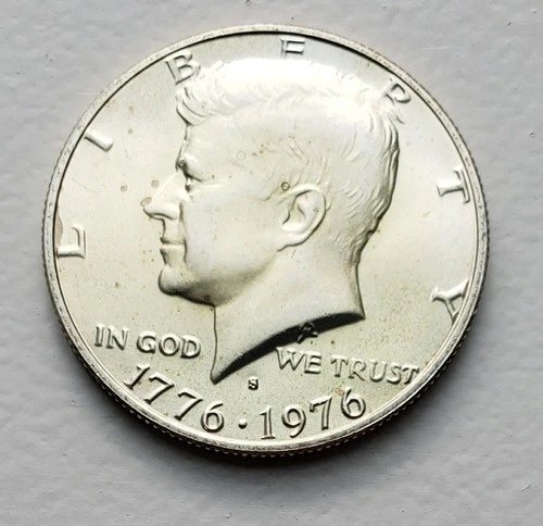 1976 S Kennedy Half Dollar 40% Silver UNC - Actual Photos #4