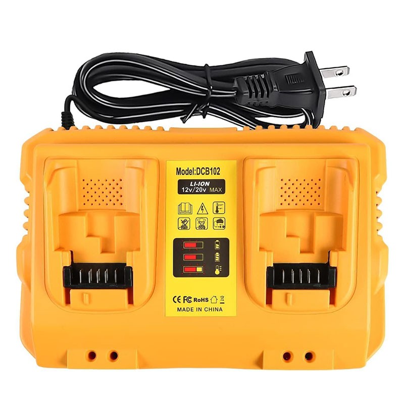 For DEWALT DCB112 or 12V/20V DCB102 Fast Battery Charger Lithium XR DCB205