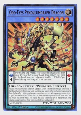 Odd-Eyes Pendulumgraph Dragon MP23-EN079 1st Edition Ultra Rare LP