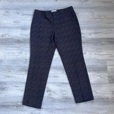 Calvin Klein slim fit Trousers Dress Pants Women's 10 Black Textured Career