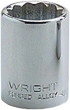 Wright Tool 24130 - 1/2Inch Drive 12 Point Standard Metric Socket - 30mm