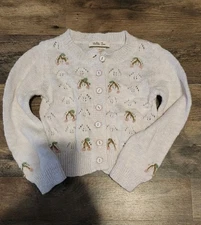 Matilda Jane Hello Lovely Sweet Cherries Cardigan Sweater Toddler Girl Size 4