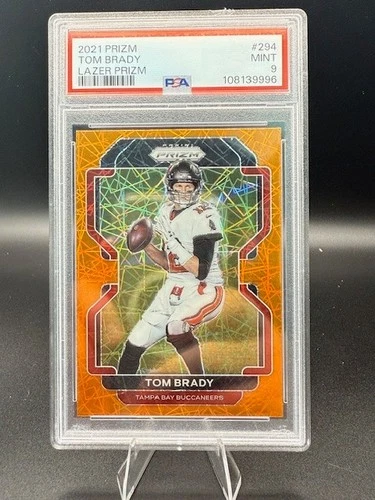 2021 Panini Prizm - Tom Brady #294 Lazer Prizm PSA 9