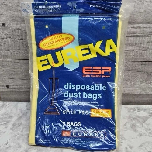 Vintage Eureka Style F&G Vacuum Cleaner Dust Bags 12 Count Genuine NOS 52320