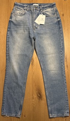 Anine Bing Jeans Sonya High Rise Ankle Slim W 30 Blue Reservoir Neu Mit Etikett