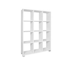 Libreria Moderna Melaminico Ripiani Mobile Soggiorno Legno 90x24x131 cm