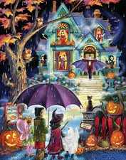 Fright Night Countdown to Halloween Calendar Spooky Advent Decor for Home