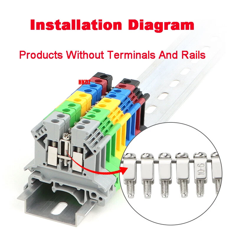 FBI10 Center Connection Strip Terminal Block Strip Connector UK2.5B 10-Position - Image 2 of 4