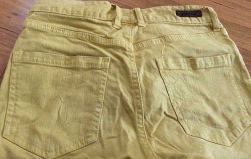 Gorman Yellow Summer Jeans Size 8 27 - Picture 7 of 9