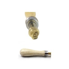 BRASS SKULL TEXTURED STAMP