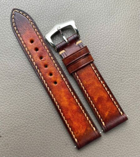 Genuine Cow Leather Watch Strap Band Size12...18 19 20 21 22 23 24 25 26 27 28mm - Picture 6 of 15
