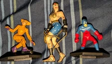 DC Direct Dark Knight Strikes Again 2002 PVC Lot Wonder Woman Atom Catgirl Loose