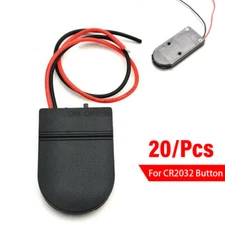 20/Pcs CR2032 Button Coin Cell Battery Socket Holder Case Cover with ON-OFF USA
