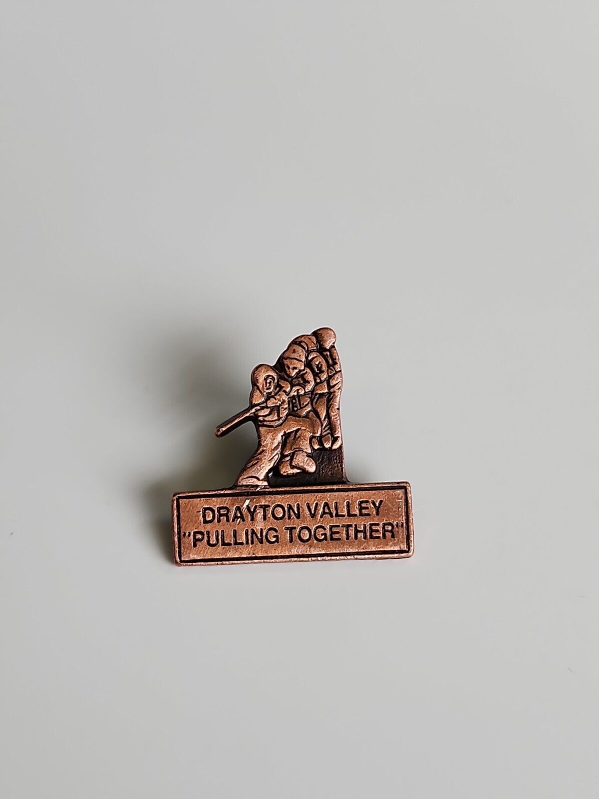 Drayton Valley Pulling Together Lapel Pin City in Alberta Canada