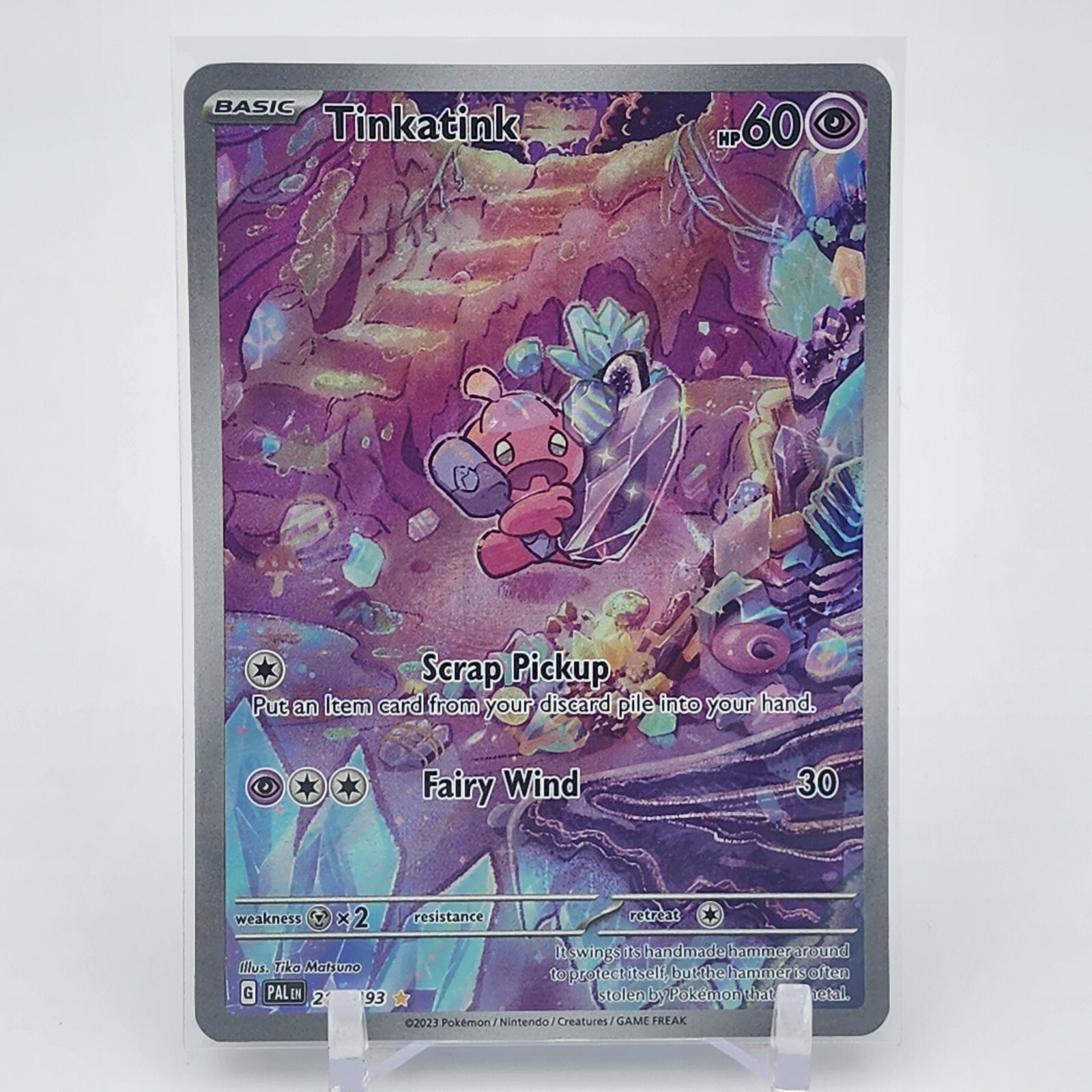 Tinkatink - 216/193 - Illustration Rare - Paldea Evolved - Pokemon Card - NM/M