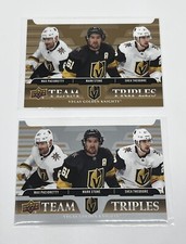 2020-21 Upper Deck Team Triples Mark Stone #TT-VGK Silver and Gold Parallel