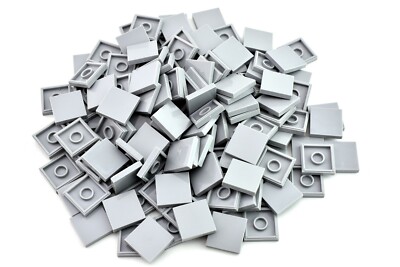 TCM BRICKS Light Bluish Gray 2x2 Tile Smooth Flat X50 Compatible Parts 