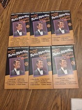 Set Of 6 Volumes Used Dean Martin Variety Show Vhs