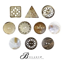 Belagio Enterprises Round Fashion Buttons | BPB-1003-1014