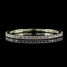 Eternity Stackable Band Round Cubic Zirconia in 14k Yellow Gold Plated Silver