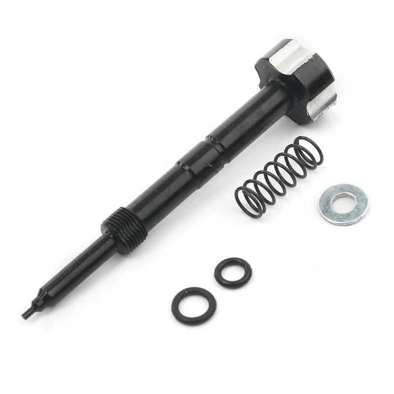 Carburador de aire de aluminio negro de 1 pieza para motocicleta tornillo mezcla de ralentí de combustible Foto 2 de 4