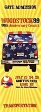 WOODSTOCK 99 - UNUSED CONCERT TICKET - LIMP BIZKIT, FATBOY SLIM, KID ROCK - 1999