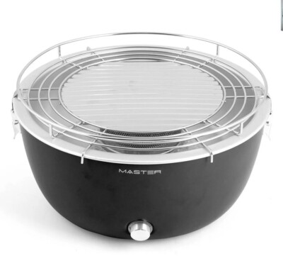 Master Rauchfreier Holzkohlegrill Tragbar Indoor Outdoor Camping BBQ USB & Akku