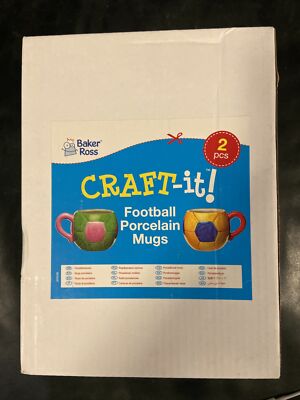 Craft It Decorate Your Football Porzellantassen 2 Stück