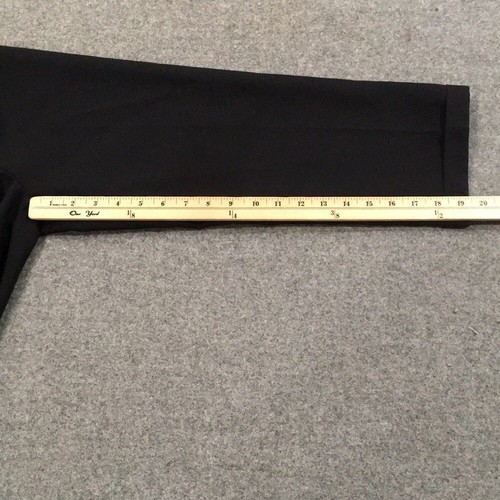 Boy Sz 7 Dress Pants Black Pull On Classic Formal Cuffed Wedding Holiday Preppy - Picture 5 of 6