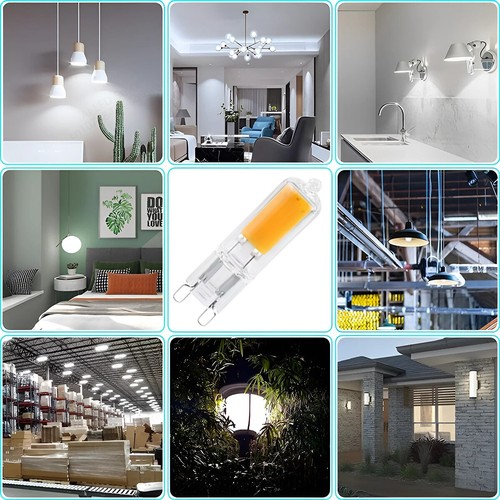 Dimmable LED Bulbs 3W 5W 7W Chandelier Decorative Lamp 360° Beam Angle Glass G9 - Picture 9 of 11